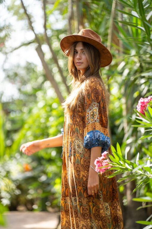 Vestido REGINE ocre - Imagen 5