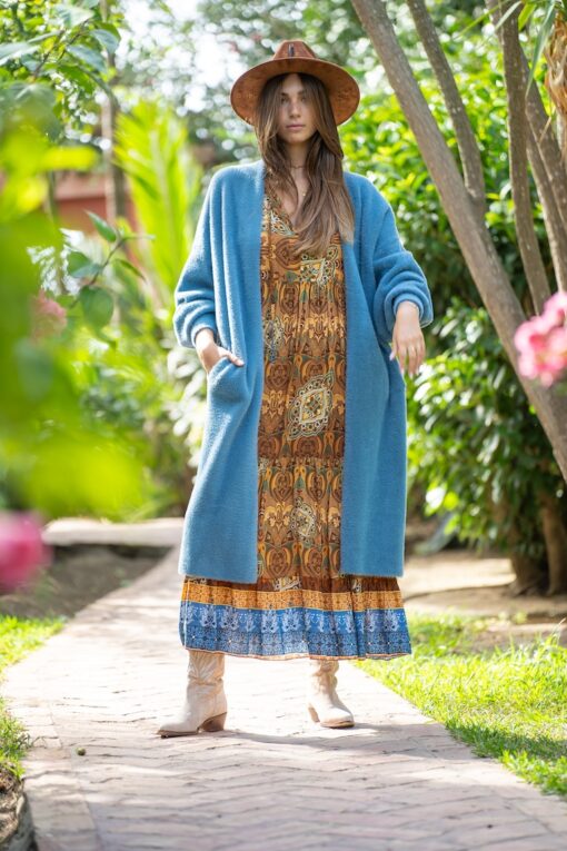 Vestido REGINE ocre - Imagen 3