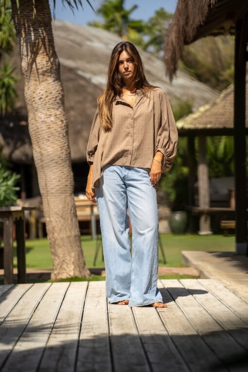 Blusón AMBER camel - Imagen 8