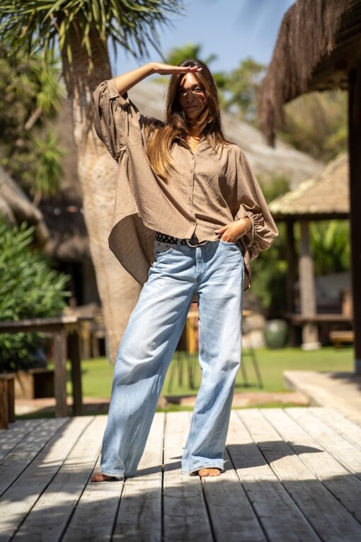 Blusón AMBER camel - Imagen 5