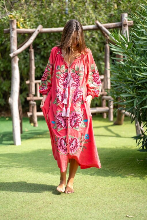 Vestido PORTOFINO coral - Imagen 2