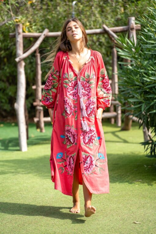 Vestido PORTOFINO coral - Imagen 3