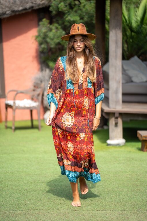 Vestido REGINE granate - Imagen 6