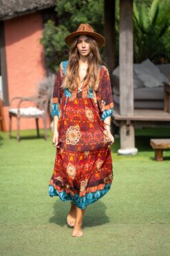 Vestido REGINE granate