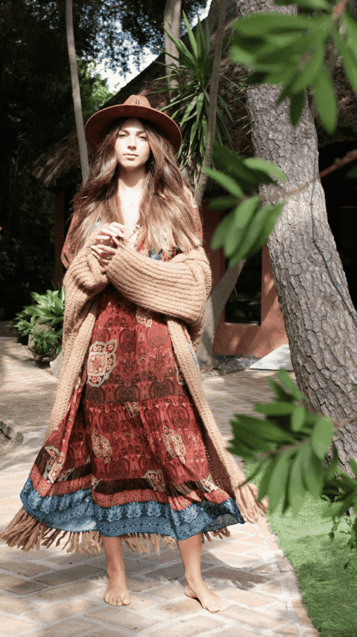 Vestido REGINE granate - Imagen 11