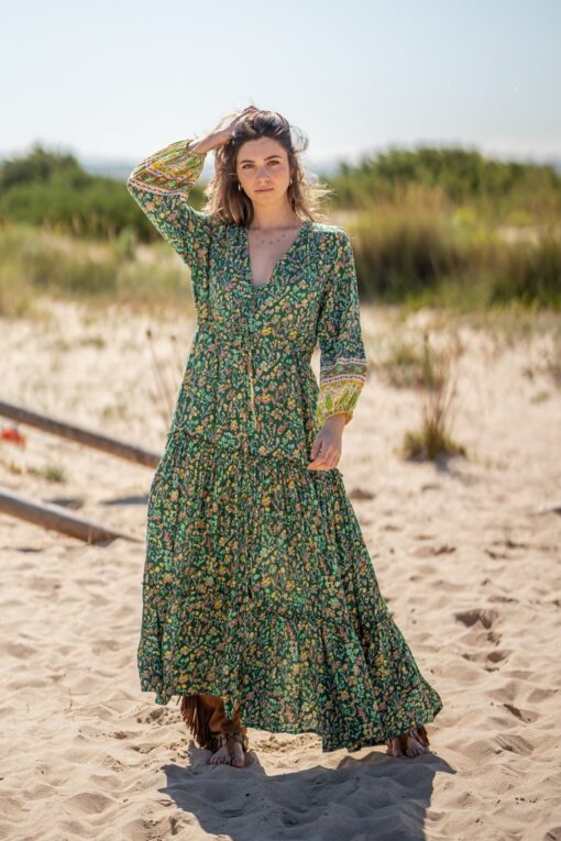 Vestido Verona verde - Imagen 3