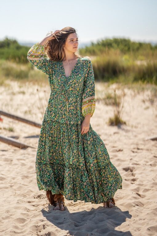 Vestido Verona verde - Imagen 4