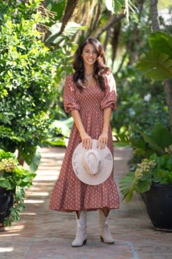 Vestido DIDI terracota