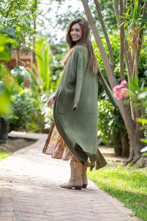 CARDIGAN OLIVIA kaki - Imagen 21