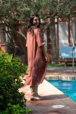 Vestido NALA terracota