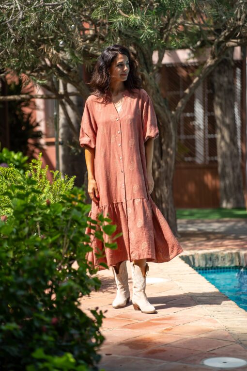 Vestido NALA terracota - Image 3