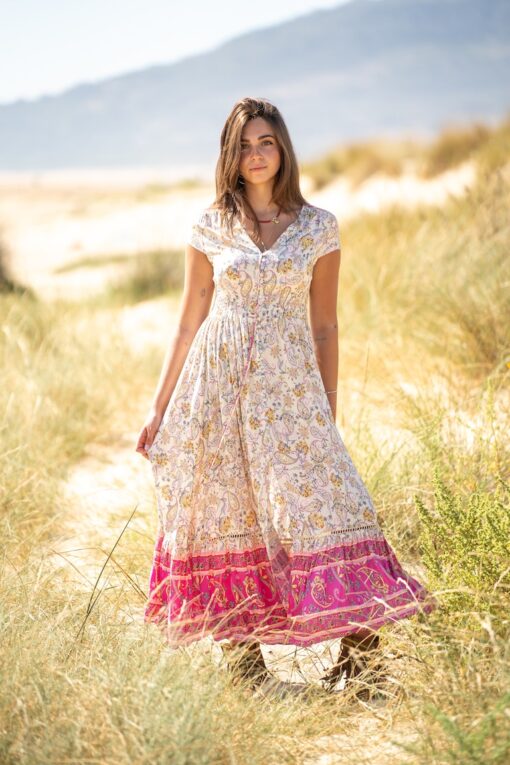 Vestido Génova rosa - Imagen 6