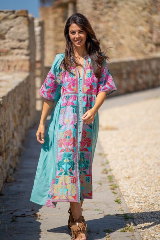 Vestido ARAMI turquesa - Imagen 5