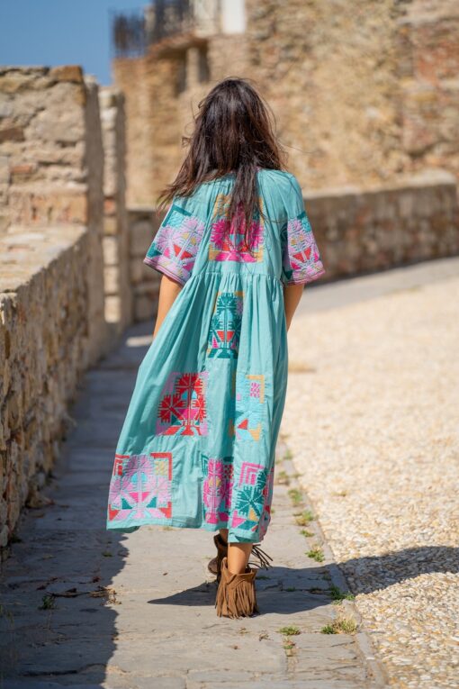 Vestido ARAMI turquesa - Imagen 3