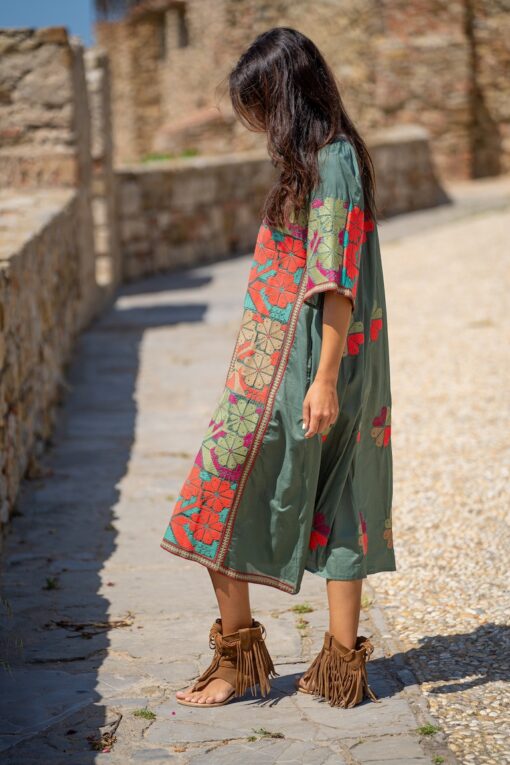 Vestido TANOK kaki - Imagen 6