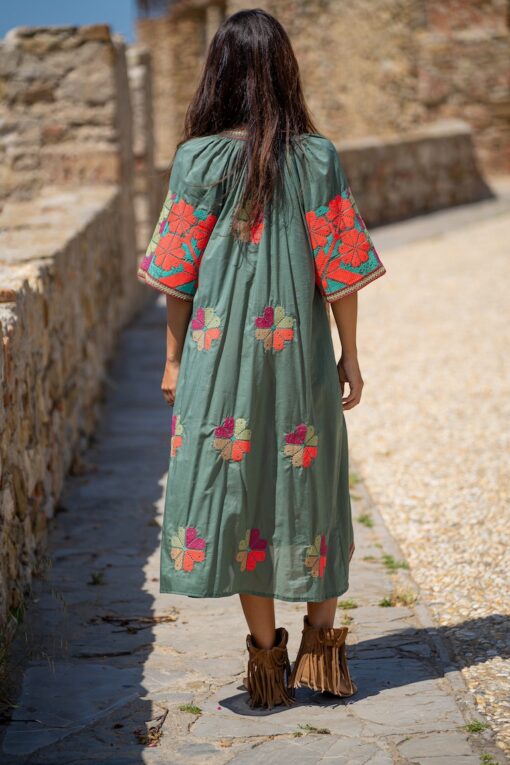 Vestido TANOK kaki - Imagen 5