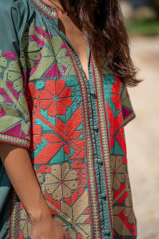 Vestido TANOK kaki - Imagen 2