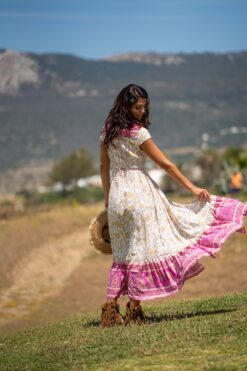 Vestido Génova rosa