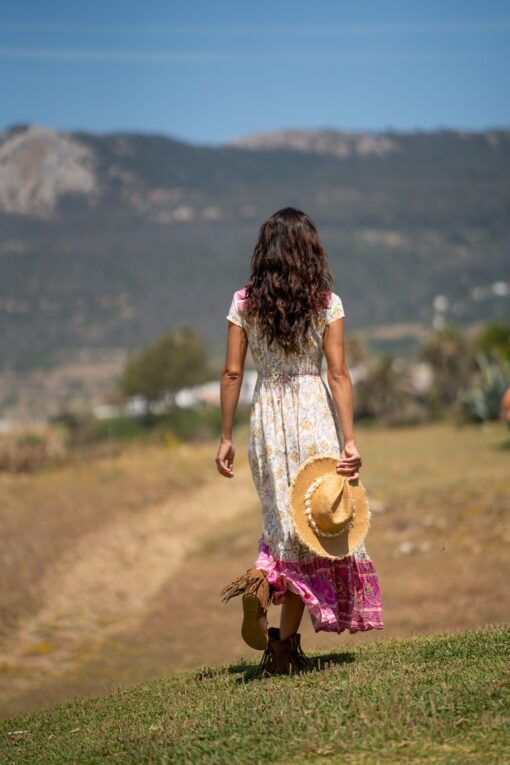 Vestido Génova rosa - Imagen 2