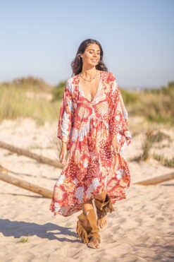 Vestido Chiara granate