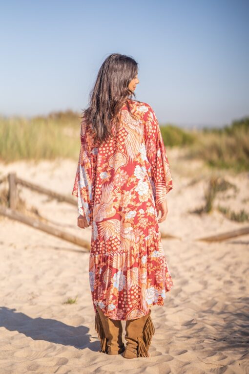 Vestido Chiara granate - Imagen 4