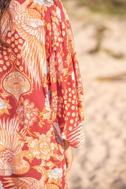 Vestido Chiara granate - Imagen 3