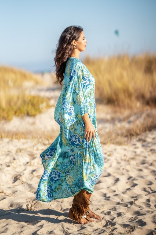 Vestido Chiara turquesa - Imagen 6