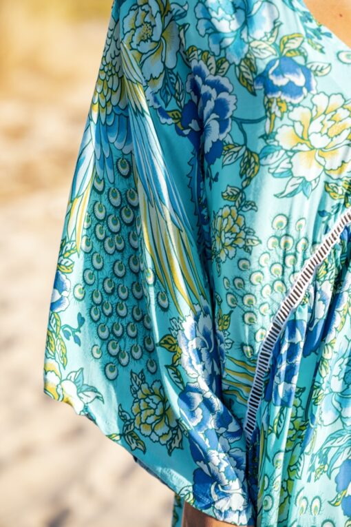 Vestido Chiara turquesa - Imagen 4