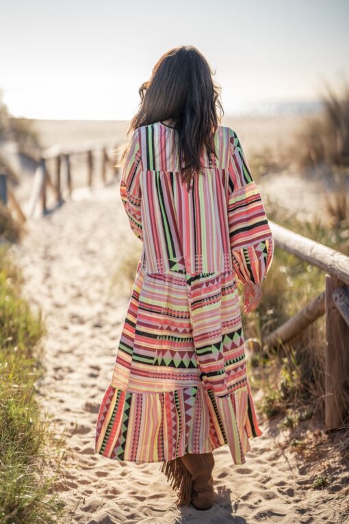 Vestido Tribal salmón - Imagen 16