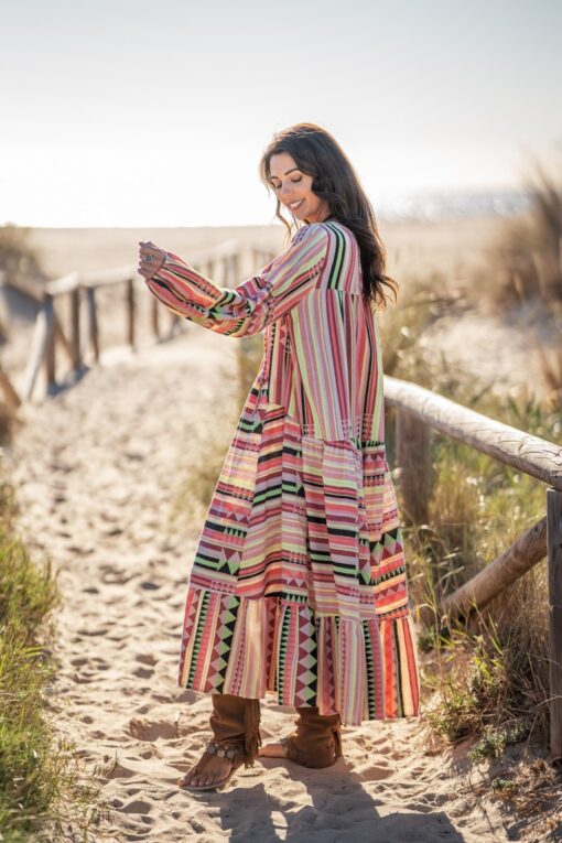 Vestido Tribal salmón - Imagen 13