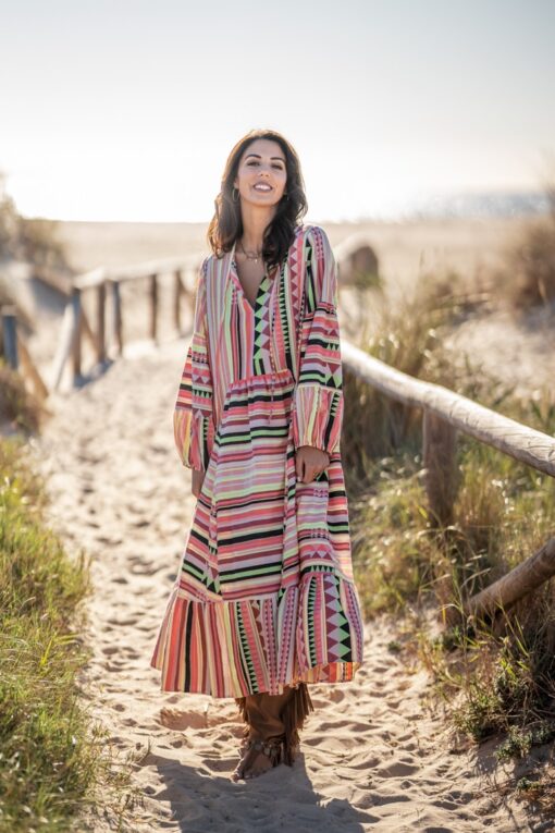 Vestido Tribal salmón - Imagen 12