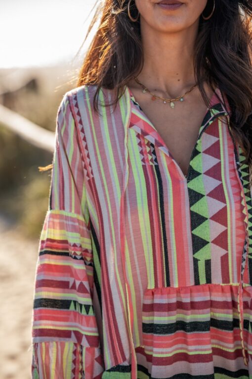 Vestido Tribal salmón - Imagen 11