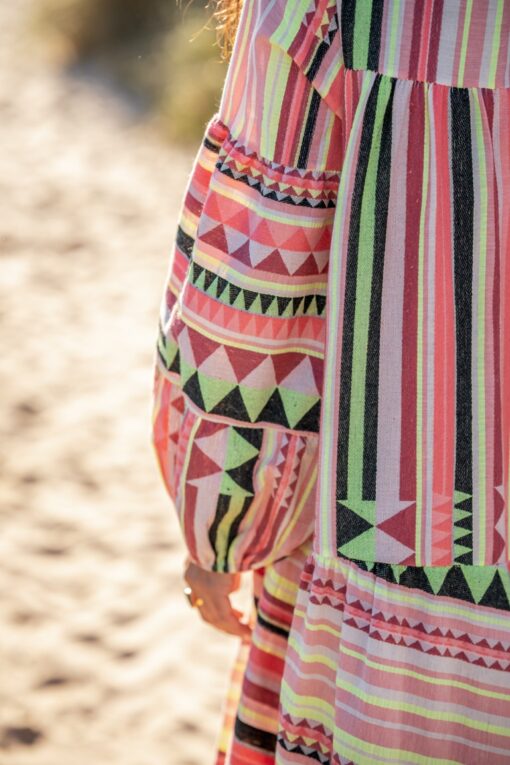 Vestido Tribal salmón - Imagen 7