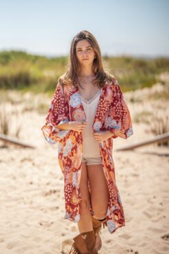 Kimono Chiara granate
