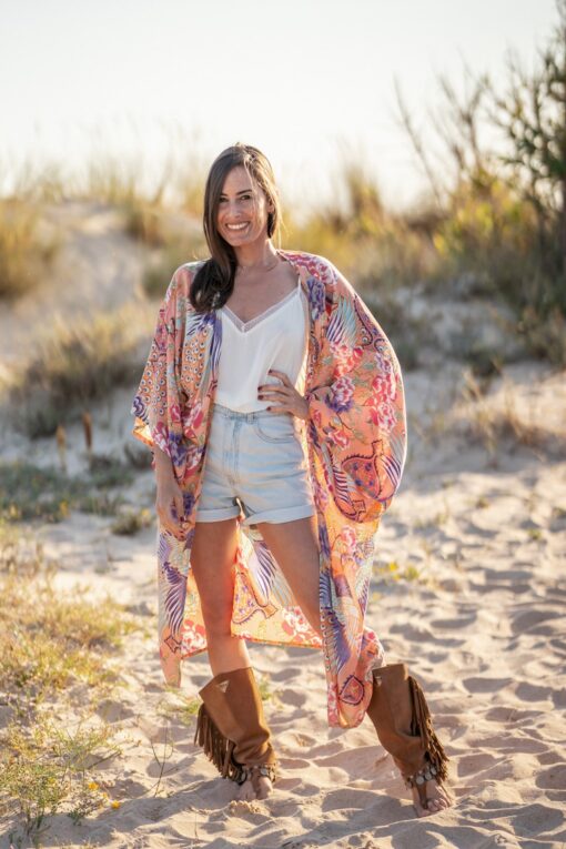 Kimono Chiara salmón - Imagen 6