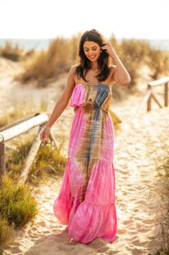 Maxi Vestido VARADERO rosa