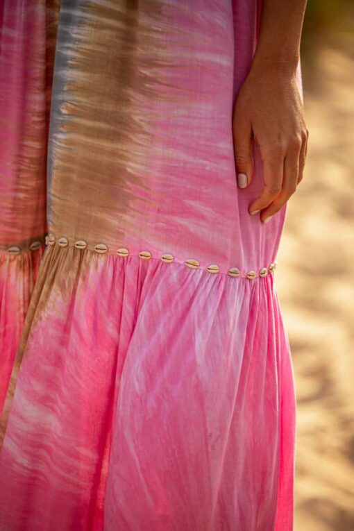 Maxi Vestido VARADERO rosa - Imagen 5