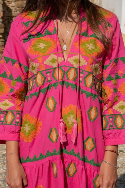Vestido INKA rosa - Imagen 2