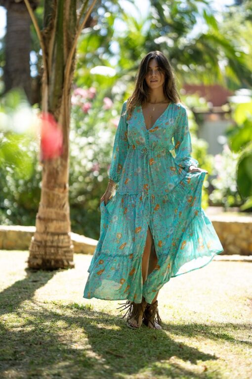 Vestido Marbella celeste - Imagen 4