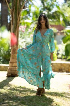 Vestido Marbella celeste