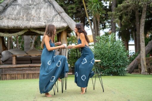 Vestido Lanzarote open back azul - Imagen 7