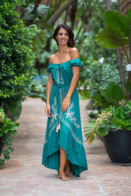 Vestido RODAS verde - Imagen 2
