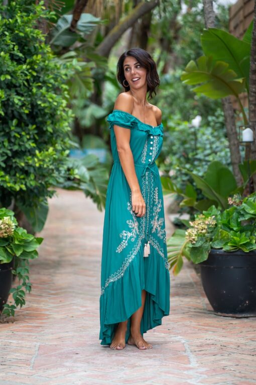 Vestido RODAS verde - Imagen 5