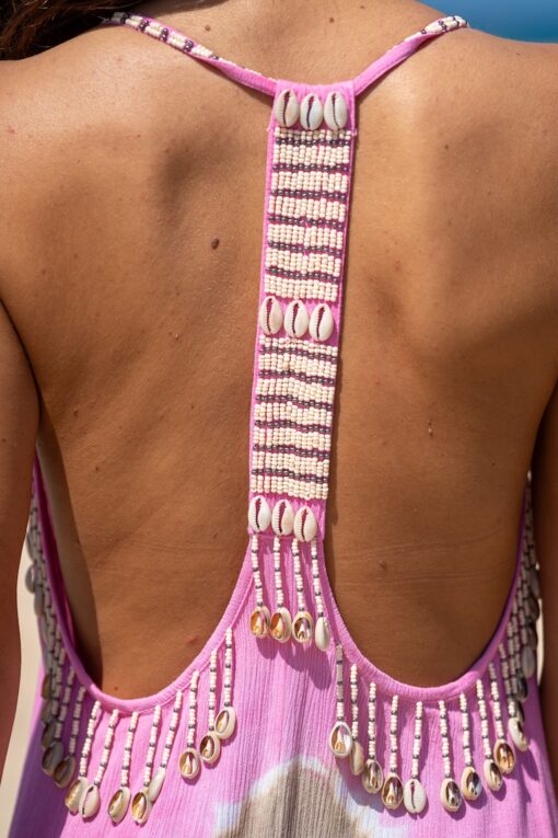 Vestido Lanzarote open back rosa - Imagen 3