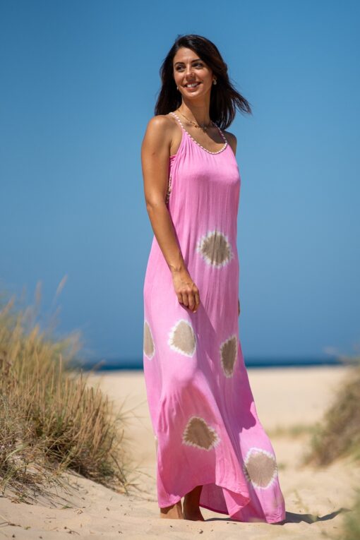 Vestido Lanzarote open back rosa - Imagen 9