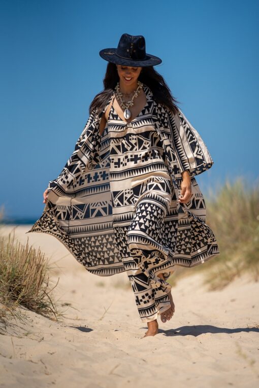 Kimono Azteca negro - Imagen 2