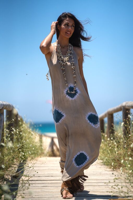 Vestido Lanzarote open back sand - Imagen 3