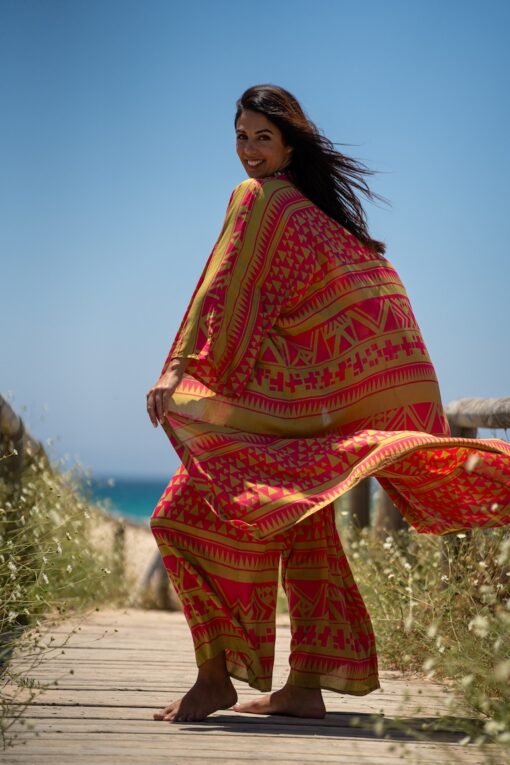 Kimono Azteca rosa - Imagen 4