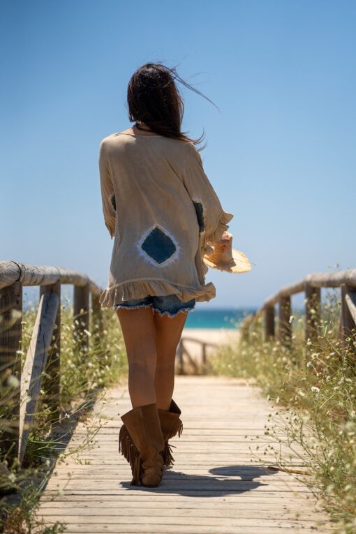Poncho Lanzarote sand - Imagen 4