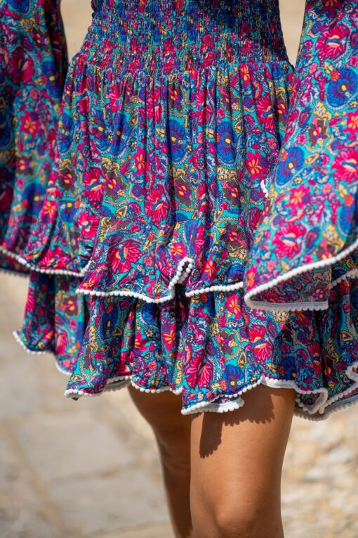 Vestido Estepona corto azul - Imagen 2